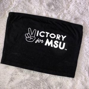 Michigan State tube top for tailgates